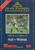 Rugby League Andy Gregory and David Topliss signed Hull v Widnes 1982 Challenge Cup Final Replay