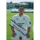 Darren Gough signed 6x4 inch colour photo pictured during his time with Essex C.C.C. Good condition.