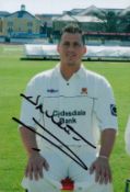 Darren Gough signed 6x4 inch colour photo pictured during his time with Essex C.C.C. Good condition.