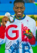 Olympics Lutalo Muhammad signed Great Britain 12x8 colour photo. Lutalo Muhammad (born 3 June