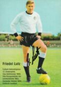 German Star Friedel Lutz Signed 6 x 4-inch Colour Promo Card. Good condition. All autographs come