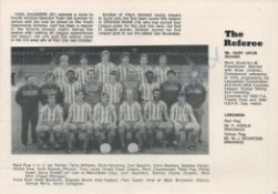 Football Mick Mills signed Huddersfield Town v Stoke City 5/4/86 vintage programme. Good