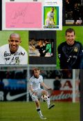 Collection of 8 Football (Signed 2xTrading Cards 2xTrading unsigned plus 2 x signed Autograph