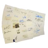 Entertainment Collection of 30 signed white index cards including names of Frank De Vol, KiKi Dee,