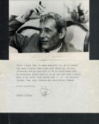 Peter O'Toole signed 7x5inch black and white photo. Good condition. All autographs come with a