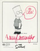 Nancy Cartwright signed 10x8 inch Simpsons promo photo. Good condition. All autographs come with a