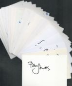Music signed white card collection. 25 cards included. Includes signatures from Manfred Mann,