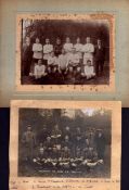 Football Collection of 2 vintage team photos Holmbury St. Mary F. C 1922-23 and Albany F. C 1918-19.