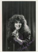 Elkie Brooks signed 10x7inch black and white photo. Good condition. All autographs come with a