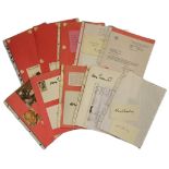 Nobel Prize collection of 10 pages of signatures including Adolf F. Butenandt, Glenn T. Seaborg,