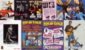 Entertainment Collection of Rock 'n' Roll souvenir programmes with signatures from Marty Wilde,