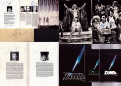 Dave Clark's TIME The Musical collection of signed programmes and photos of Cliff Richard, Dave