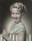 Jane Powell signed 10x8 inch colour photo dedicated. Good condition. All autographs come with a