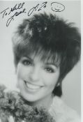 Liza Minneli signed 10x7inch black and white photo. Dedicated. Good condition. All autographs come