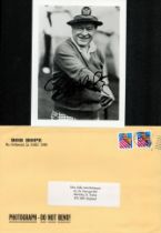 Bob Hope signed 7x5 inch black and white photo. Good condition. All autographs come with a