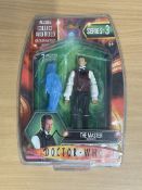 John Simm signed packaging of The Master - Dr who figure. (figure included). Good condition. All