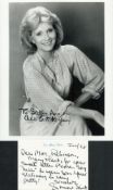 Eva Marie Saint ALS dated June 98 and 10x8 inch black and white photo. Good condition. All