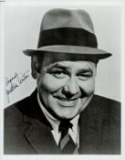 Jonathan Winters signed 10x8 inch black and white photo. Good condition. All autographs come with