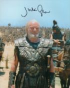 Troy Julian Glover signed 10 x 8 inch colour movie scene photo. Good condition. All autographs