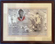 Duncan Edwards 22x18 mounted and framed display Dear Duncan a moving tribute to the Busby Babe