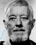 Alec Guinness signed Star Wars 10x8 inch black and white photo. Good condition. All autographs