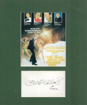 Britt Ekland 12x10 overall mounted signature piece includes signed album page and a colour promo