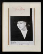 Ginger Rogers and Fred Astaire signed overall 10x8 framed black and white photo and signed album