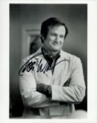 Robin Williams signed 10x8 inch black and white photo. Good condition. All autographs come with a