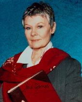 Dame Judi Dench signed 10x8 inch colour photo. Good condition. All autographs come with a