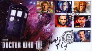 Dr Who Sylvester McCoy signed Internetstamps 2013 Dr Who official FDC. Good condition. All
