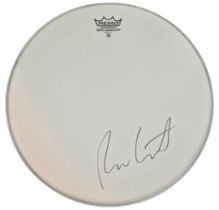 Rufus Wainwright signed 14 inch drumhead by REMO. Good condition. All autographs come with a