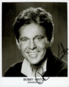 Bobby Vinton signed 10x8 inch black and white promo photo. Good condition. All autographs come