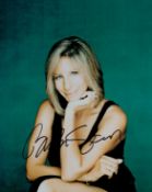 Barbara Streisand signed 10x8 inch colour photo. Good condition. All autographs come with a