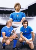 Autographed Manchester City 1972 16 X 12 Photo: Colorized, Depicting A Montage Of Images Relating To