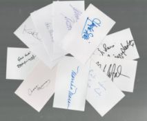TV/Film collection 10, signed assorted white cards includes great names such as Douglas Fairbanks
