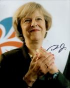 Theresa May signed 10x8 inch colour photo. Good condition. All autographs come with a Certificate of