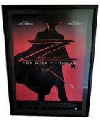 The Mask of Zorro 45x33 inch multi signed framed and mounted Movie Poster signed by the stars of the