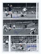 Autographed Scotland 1967 16 X 12 Montage Edition: Colorized, Depicting A Montage Of Images Relating