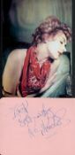 Kay Kendall (1927 1959) British Actress Signed Album Page With Photo. Good condition. All autographs