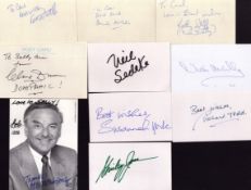 TV /Film and Music collection 10 assorted signed photos and signed white cards includes great