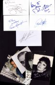 Entertainment and Sport collection 10 assorted signed photos and signed cards includes great names