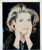 Catherine Deneuve signed 10x8 inch colour photo. Good condition. All autographs come with a