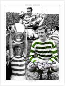 Autographed Billy Mcneill 1960s 16 X 12 Montage Edition: Colorized, Depicting A Montage Of Images