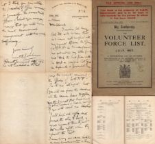 Rare The Volunteer Force List July 1917 A Distribution List of Officers With Particulars of the