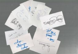 TV/Film collection 10, signed assorted white cards includes great names such as Jasper Carrott, Dave