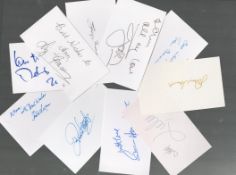 TV/FILM and Music collection 10, assorted signed white cards includes great names such as Lulu,
