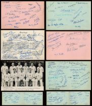 Sport and Entertainment autograph collection dating back to the 1950s includes 1956 multi signed