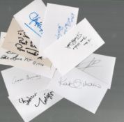Historical, TV/Film and Sport Collection 10, assorted signed white cards includes great names such