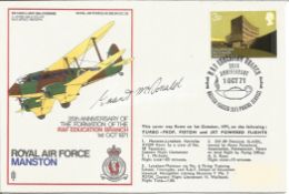 Grant McDonald signed RAF Manston FDC 25th Anniversary of the Formation of the RAF Education