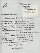 Handwritten Letter dated 7 May 75 Signed by Group Captain Russell Faulkner Aitken CBE, AFC (15